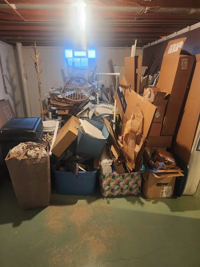 Roll-off dumpster container at job site for Construction Dumpster Rental in West Caldwell